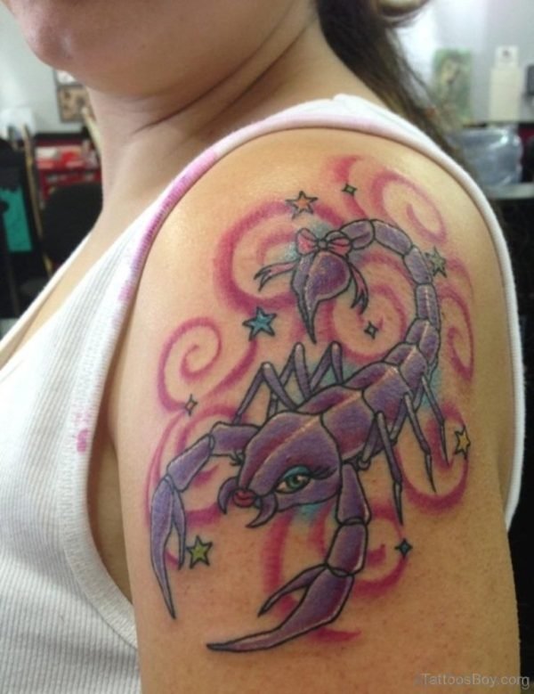 Blue Scorpion Tattoo