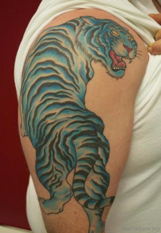 Blue Tiger Tattoo