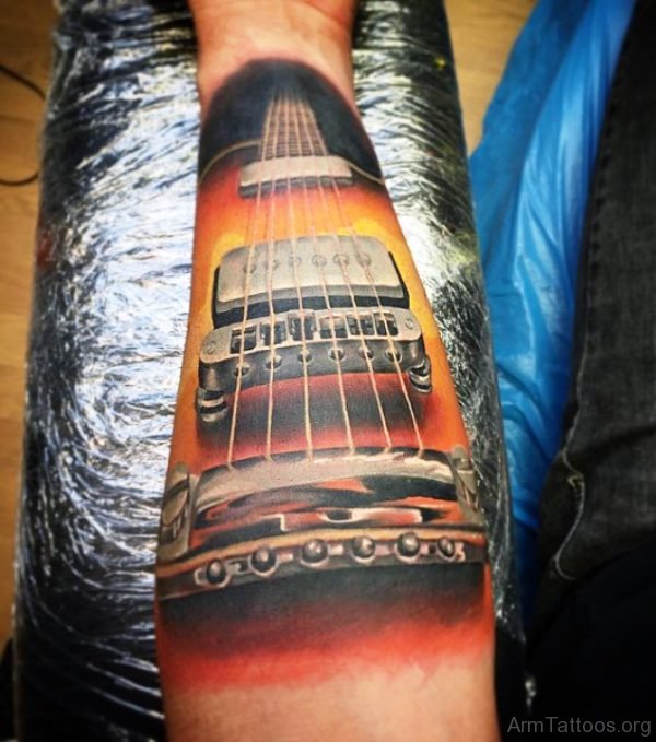 Brilliant Guitar Tattoo 