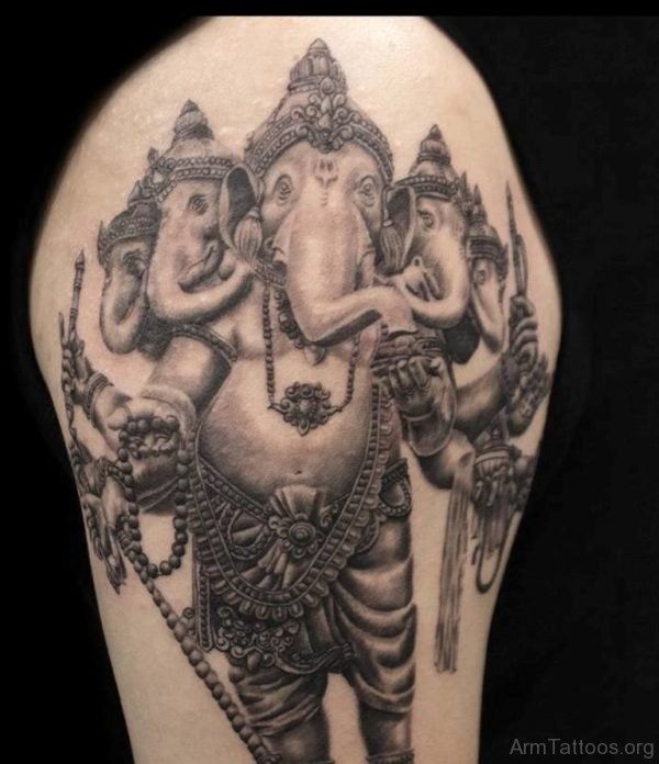 Brillient Ganesha Tattoo