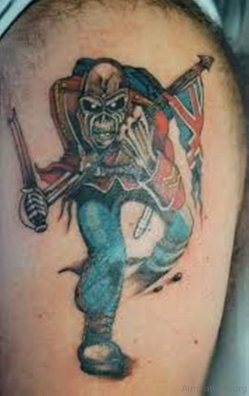 British zombie soldier Tattoo