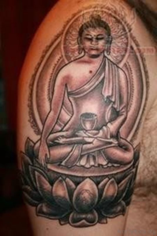 Buddha Tattoo For Shoulder Image