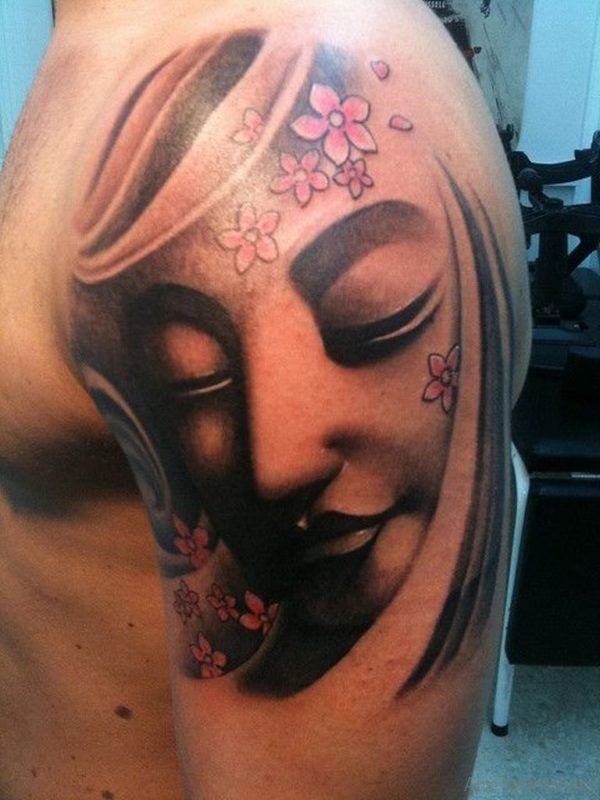 Buddha Tattoo On Shoulder