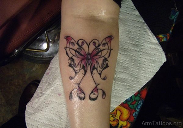 Butterfly Forearm Tattoo