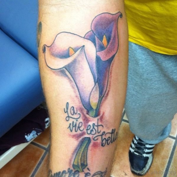 Calla Lily Tattoo On Arm