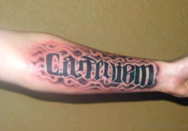 Carpe Diem Ambigram Tattoo DesigN