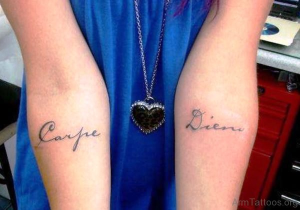 Carpe Diem On Both Arms 