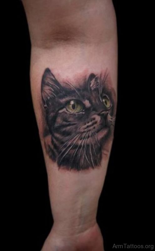 Cat Face Tattoo