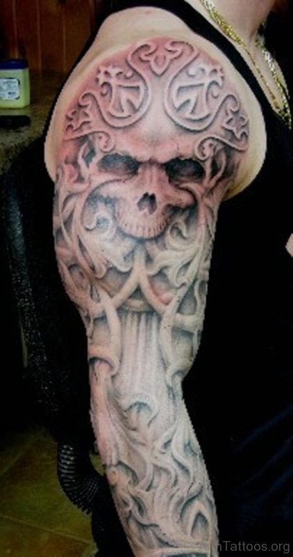 Celtic And Skull Tattoo 