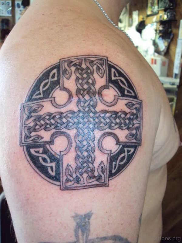Celtic Cross Tattoo Design For Arm 