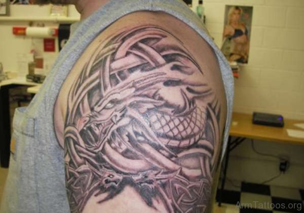 Celtic Dragon Armband Tatto