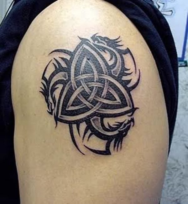 Celtic Trinity Tattoo On Arm 