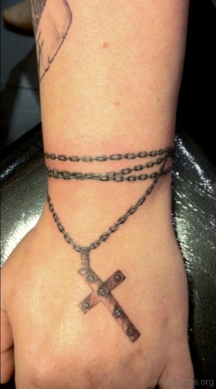 Chain Cross Tattoo