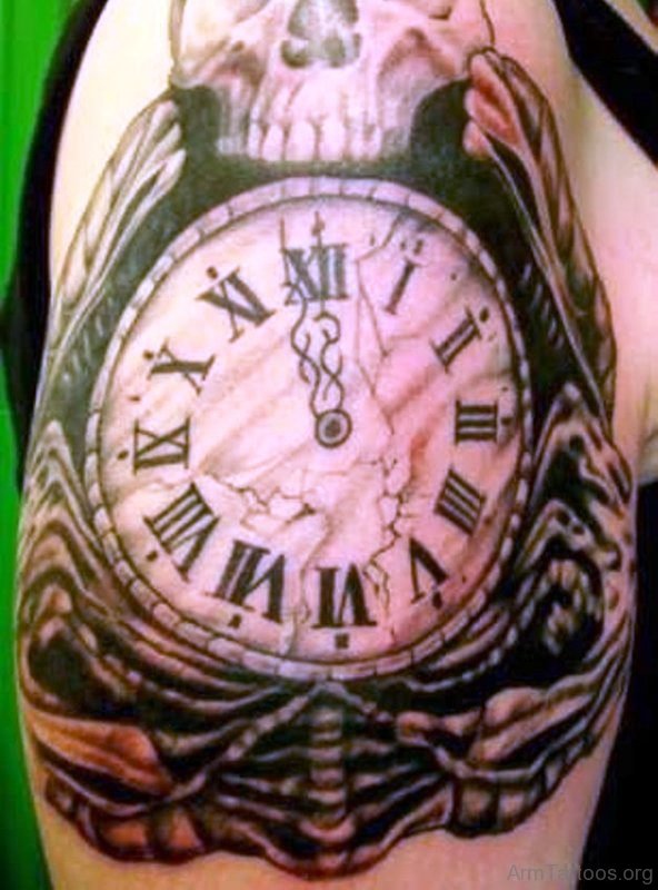 Clock Tattoo Design 