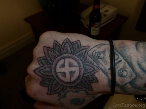 Classic Celtic Tattoo On Hand