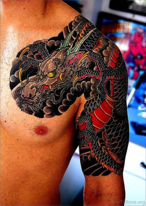 Classic Dragon Tattoo design For Arm