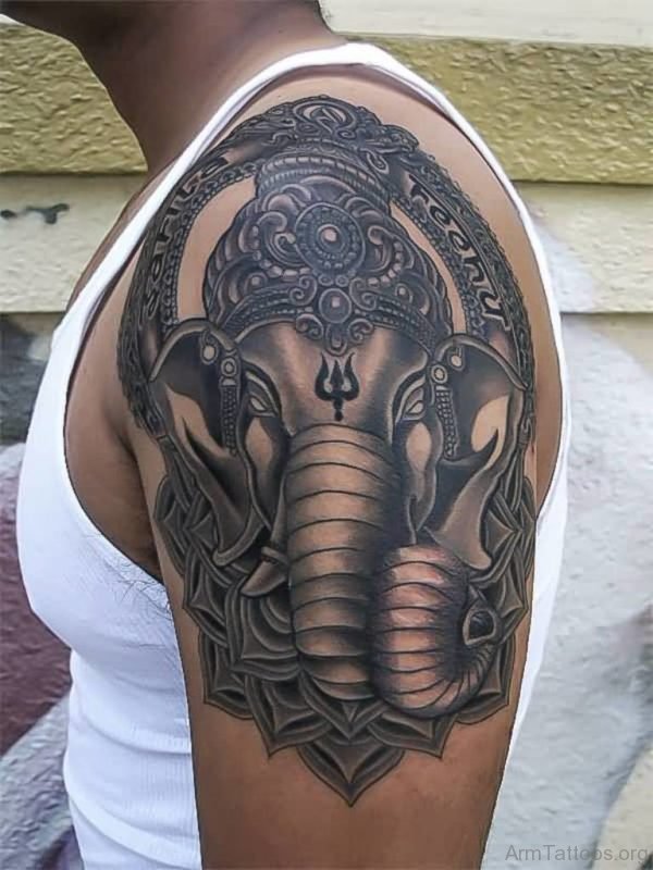 Classic Ganesha Tattoo