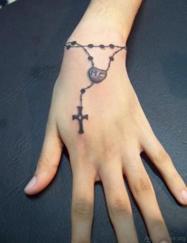 Classic Rosary Tattoo