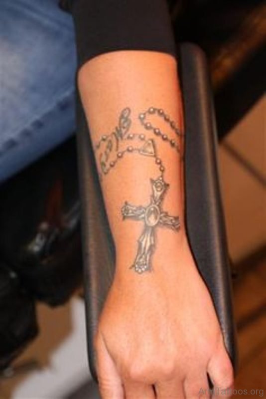 Classic Rosary Tattoo Design