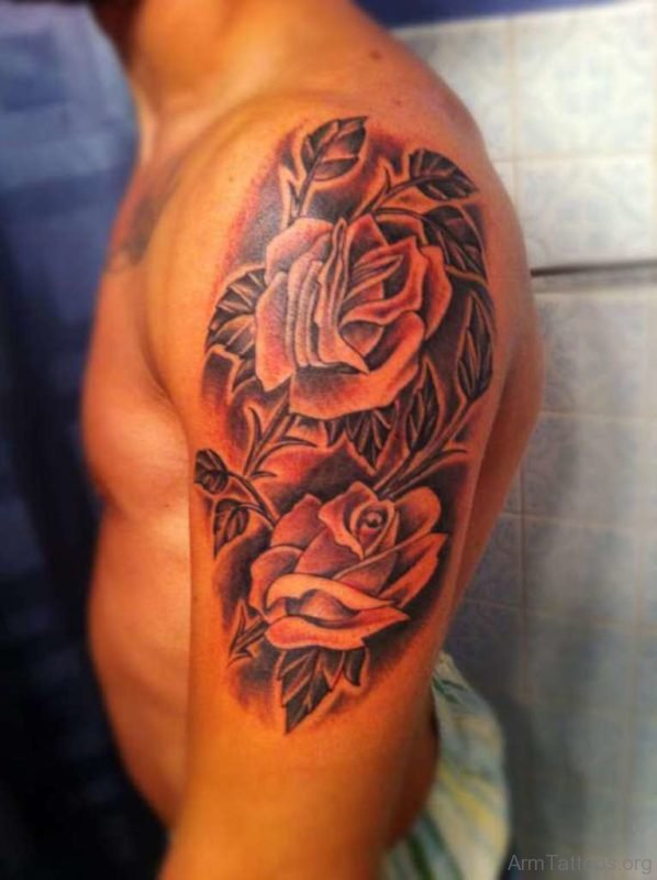 Classic Rose Tattoo