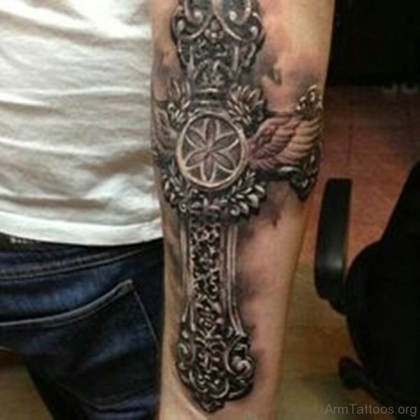 Classy Cross Tattoo