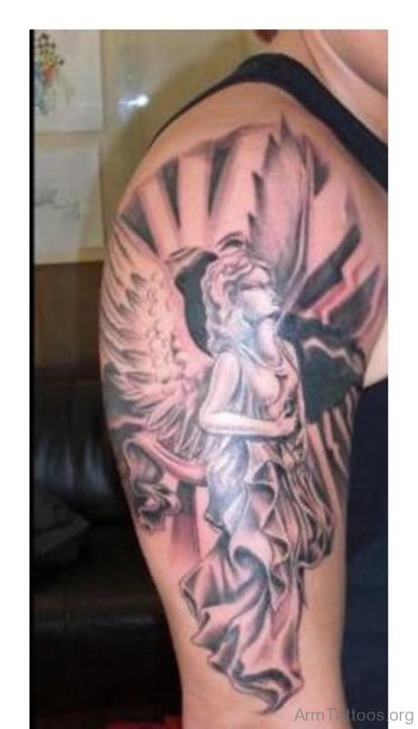 Classy Guardian Angel Tattoo design