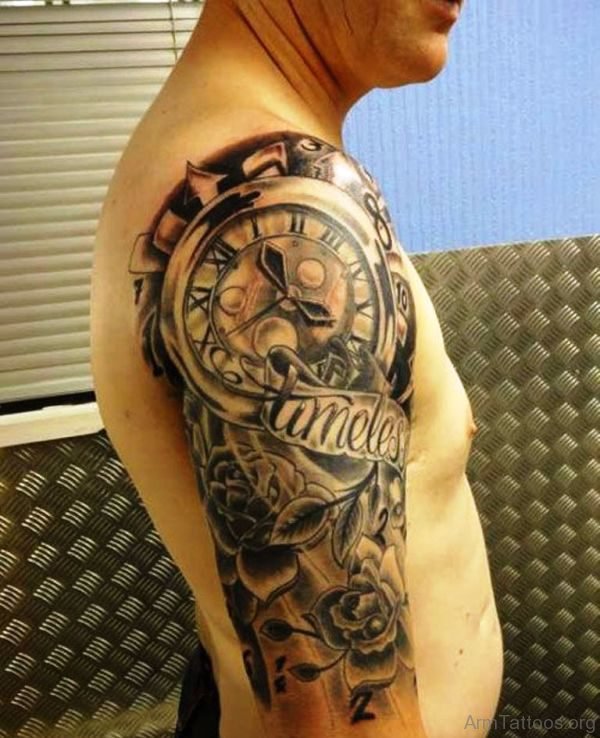 Clock Tattoo Design 