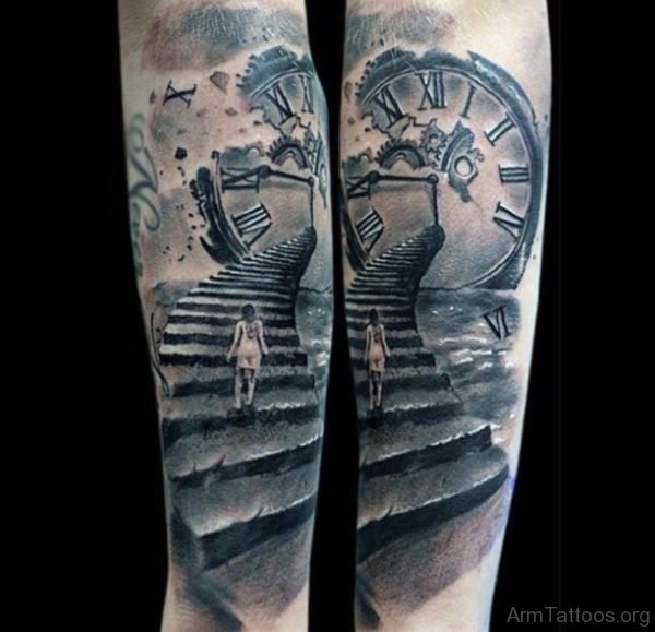 Clock Tattoo Design