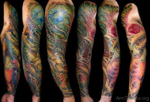 Colored Armour Tattoo