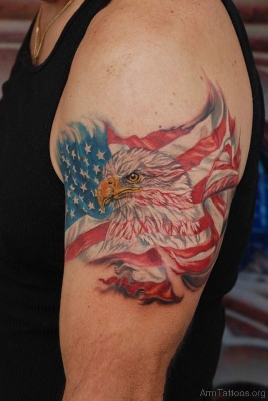 Colored Eagle Tattoo