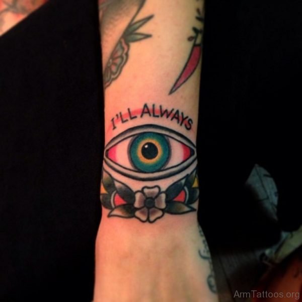 Colored Eye Tattoo