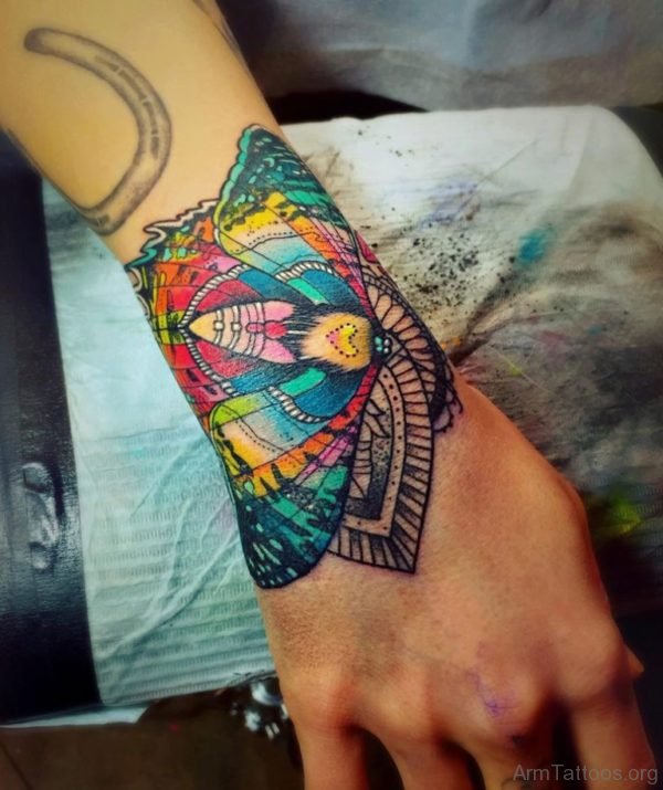 Colored Mandala Tattoo 