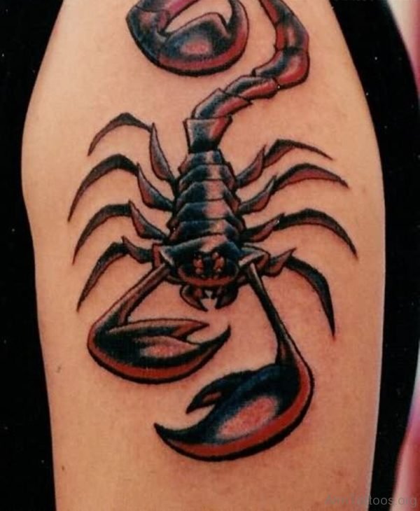 Colored Scorpion Tattoo 