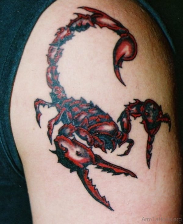 Colored Scorpion Tattoo 