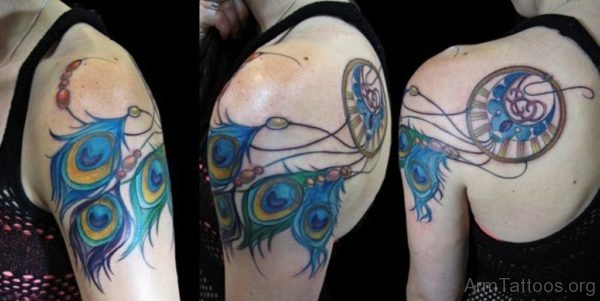 Colroed Dreamcatcher Tattoo