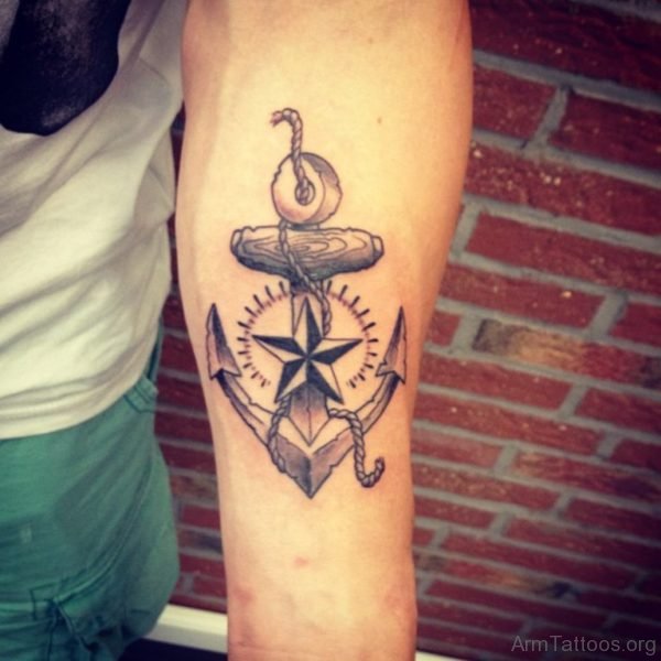 Cool Anchor Tattoo