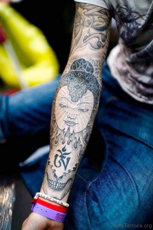 Cool Buddha Tattoo Design 