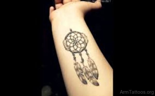Cool Dreamcatcher Tattoo On Wrist
