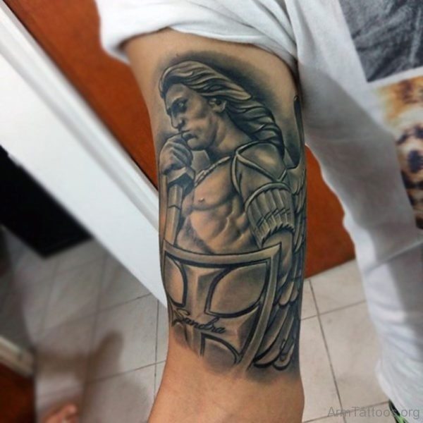 Cool Guardian Angel Tattoo