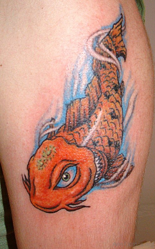 Cool Koi Fish Tattoo 