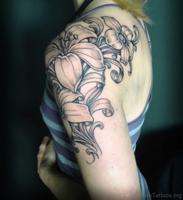 Cool Lily Tattoo design