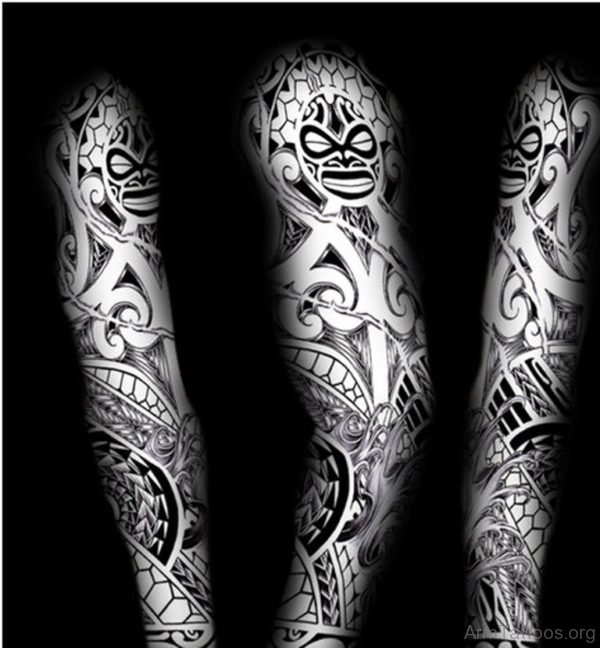 Cool Maori Tattoo On Arm 