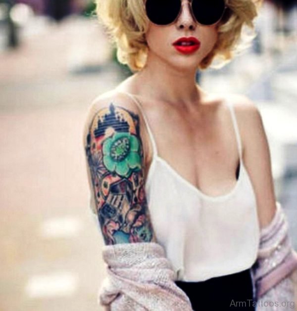 Cool Rose Tattoo 
