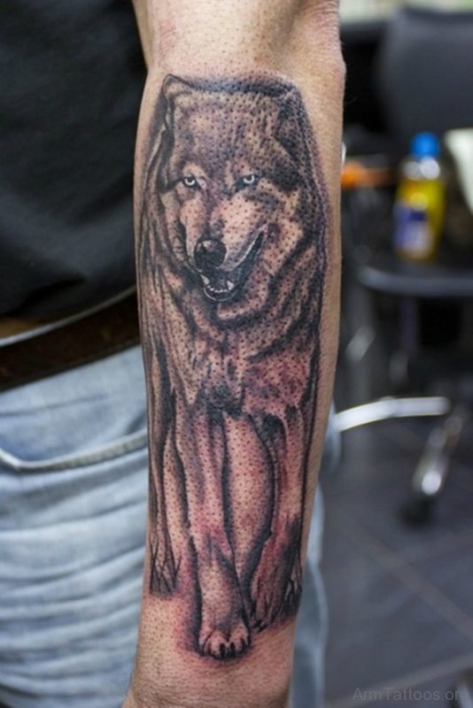 Cool Wolf Tattoo