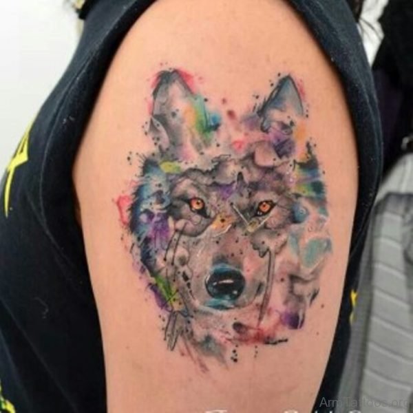 Cool wolf tattoo