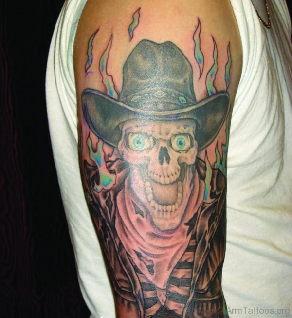 Cowboy Zombie Tattoo