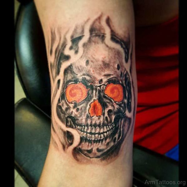 Crazy Skull Tattoo