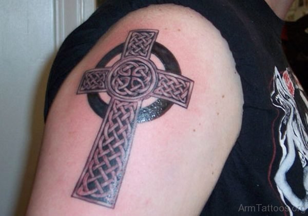 Cross Celtic Arm Tattoo