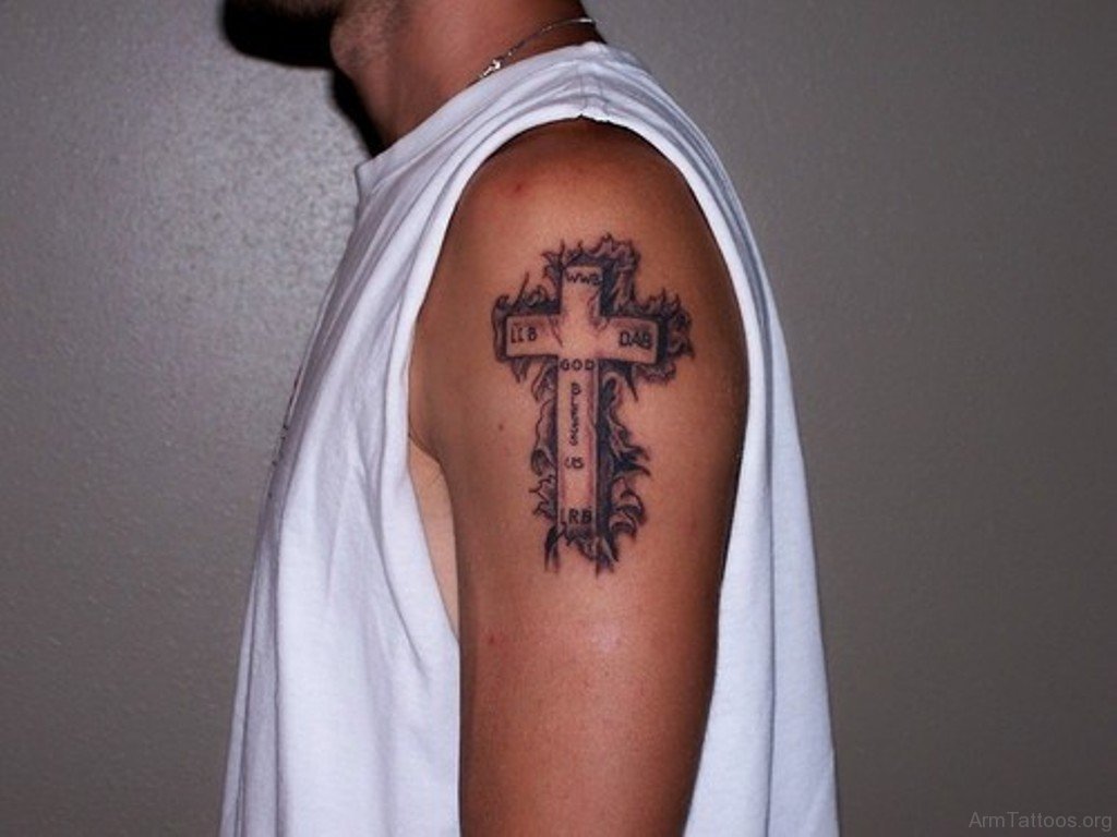 59 Cool Cross Tattoos On Arm