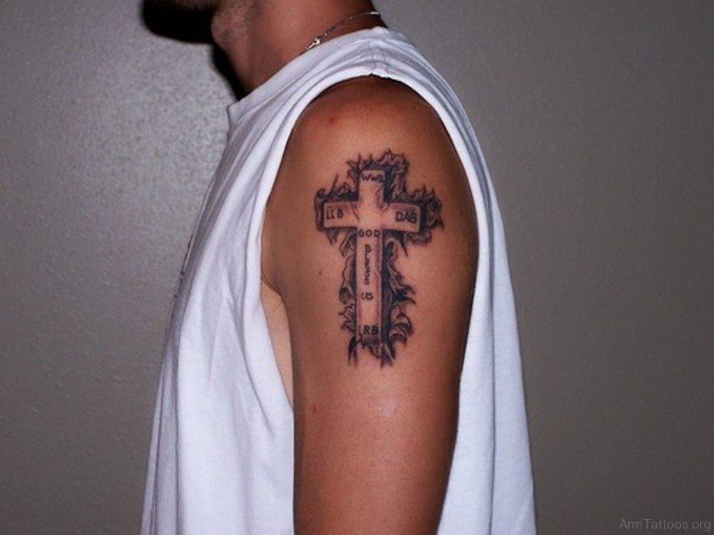 Floral Cross Tattoo Designs - wide 10